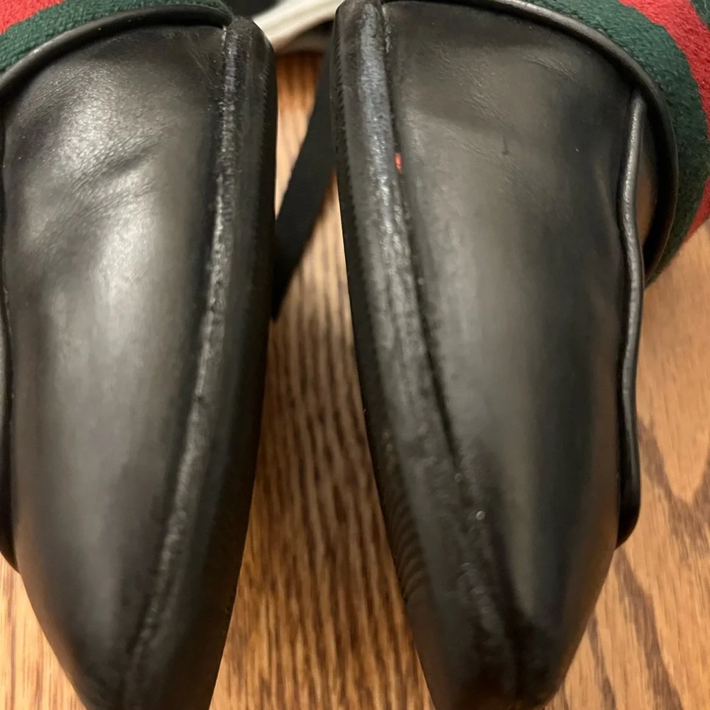 Gucci Black Leather Peyton Loafer Pumps - Picture 3 of 16